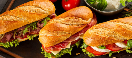 Commander de sandwich à emporter